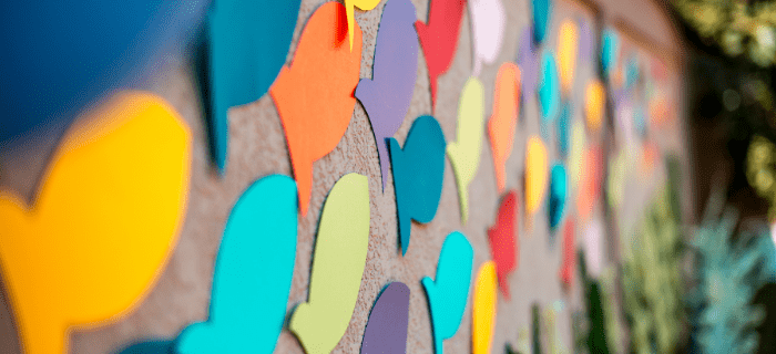 Paper fish party decorations