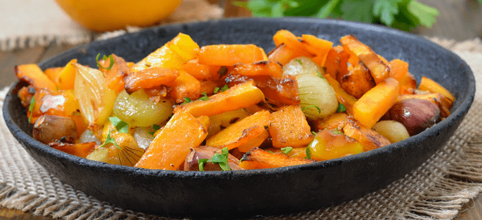 A bowl of pumpkin stew