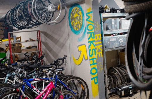 Pre-loved bikes available in the Reuse Shop