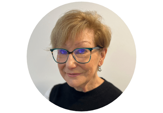 Woman wearing glasses
