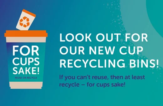 Design of the 'for cup sake' bins