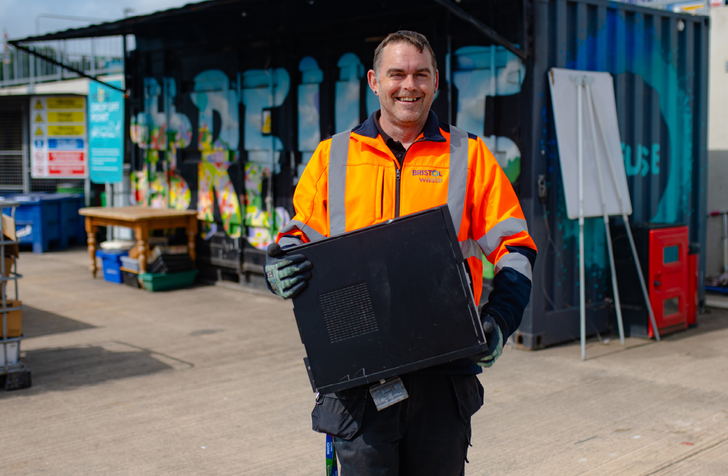 Bristol Waste team collects donated IT equipment