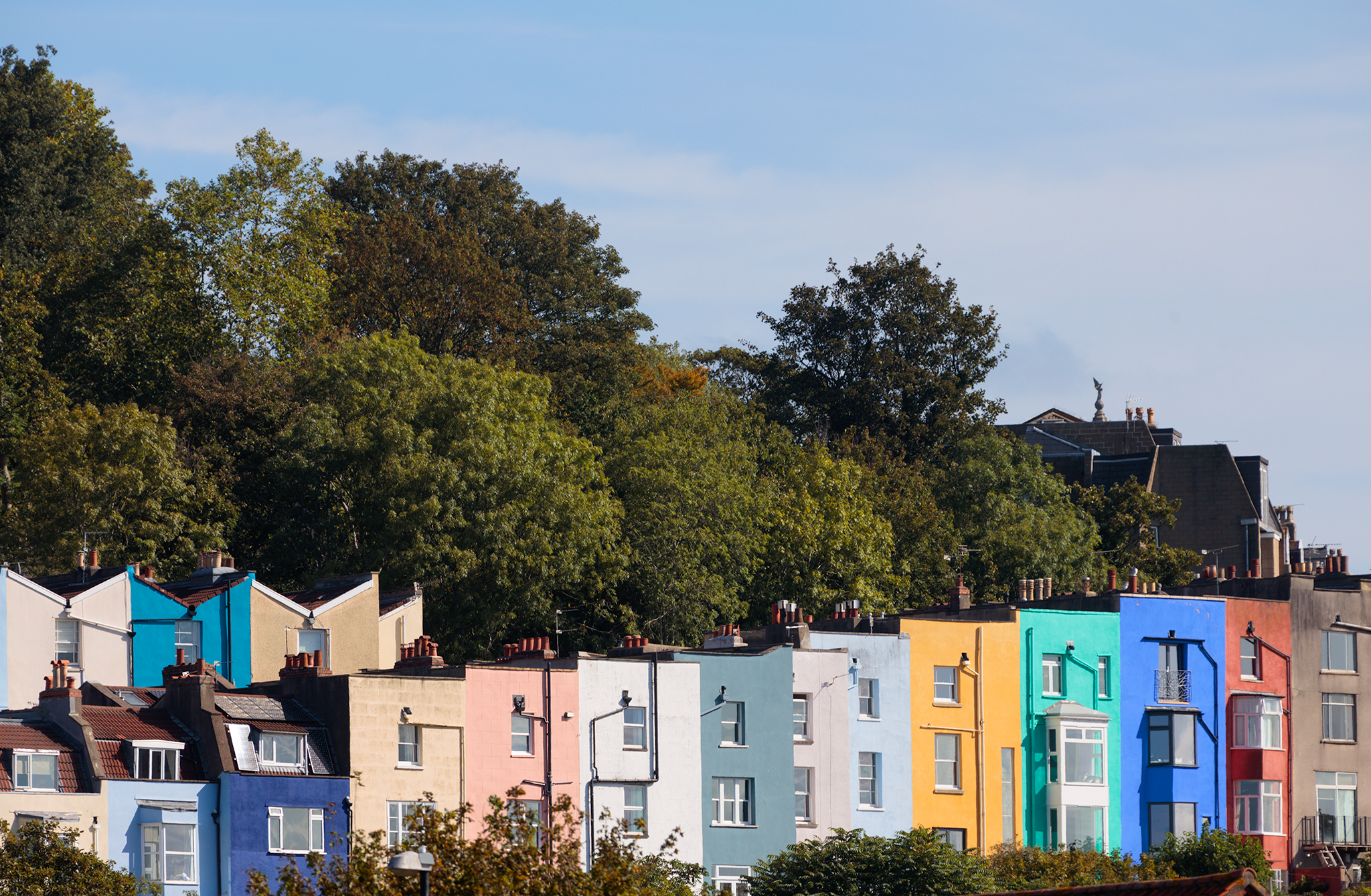 Colourful houses of Bristol