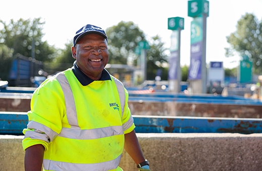 Bristol Waste recycling centre employee at Avonmouth recycling centre