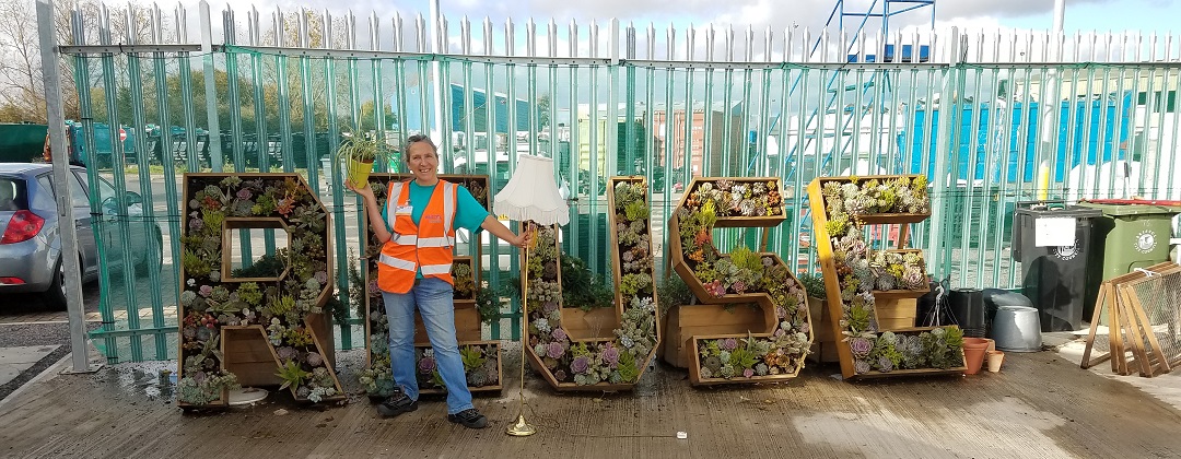 Image of Juliet, one of our reuse volunteers at our Avonmouth Reuse shop