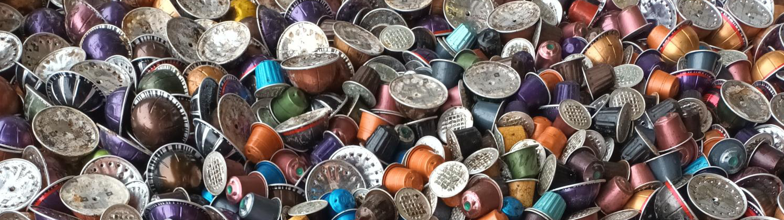 Lots of used coffee pods