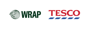 WRAP logo next to Tesco logo